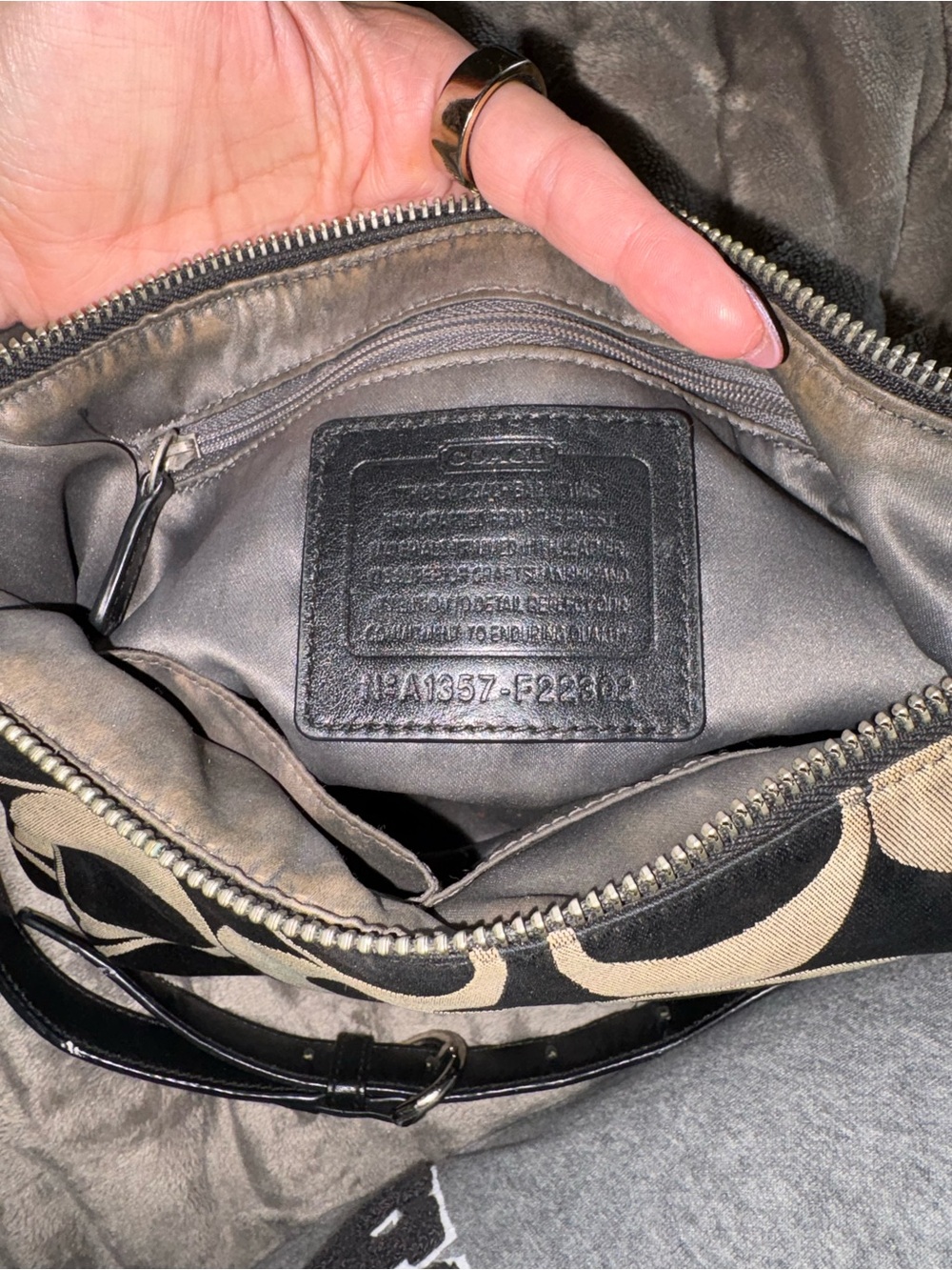 Coach Kristin Signature Bag F22302 VINTAGE - Picture 5 of 7